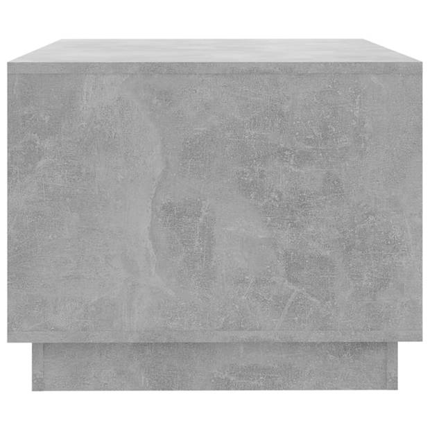 The Living Store Salontafel - Betongrijs - 102.5 x 55 x 44 cm - Lades