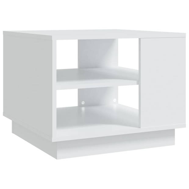 vidaXL Salontafel 55x55x43 cm spaanplaat wit