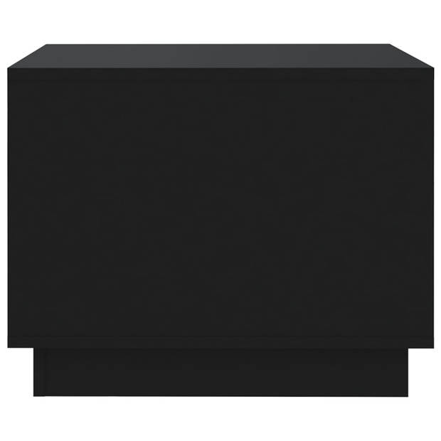 vidaXL Salontafel 55x55x43 cm bewerkt hout zwart