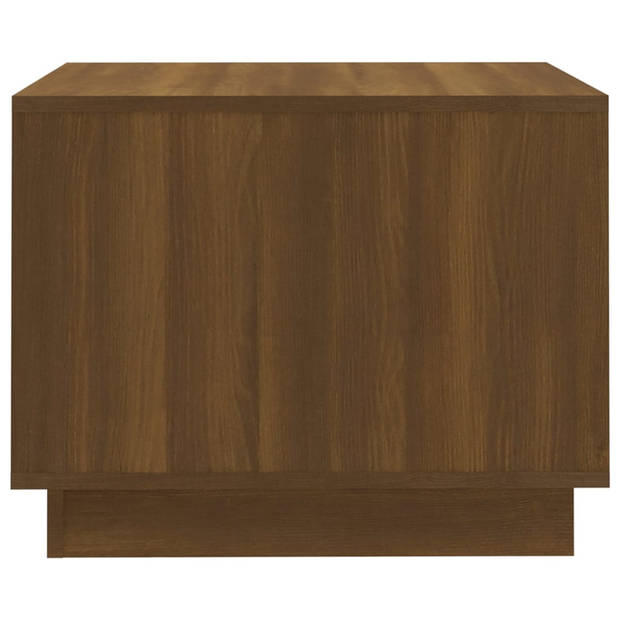 vidaXL Salontafel 55x55x43 cm bewerkt hout bruin eikenkleur