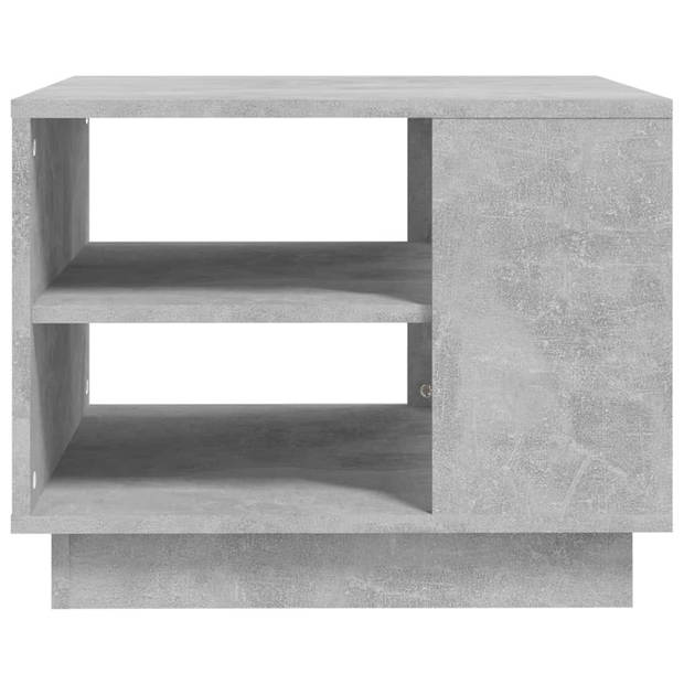 The Living Store Salontafel - betongrijs - 55 x 55 x 43 cm - spaanplaat