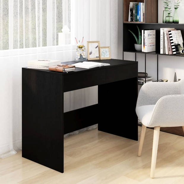 The Living Store - Bureau - 101 x 50 x 76.5 cm - zwart - spaanplaat