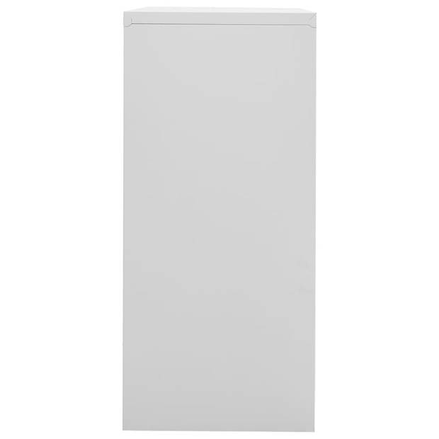 vidaXL Archiefkast 90x46x103 cm staal lichtgrijs