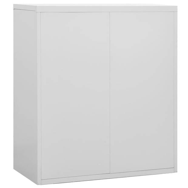 vidaXL Archiefkast 90x46x103 cm staal lichtgrijs