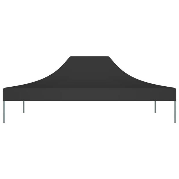 vidaXL Partytentdak 270 g/m² 4,5x3 m zwart