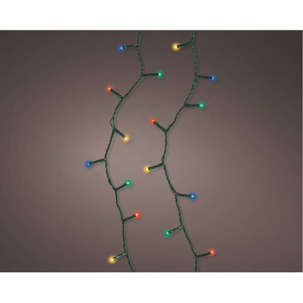 Kerstverlichting met 8 functie twinkel effect gekleurd 200 lampjes 995 cm - Kerstverlichting kerstboom