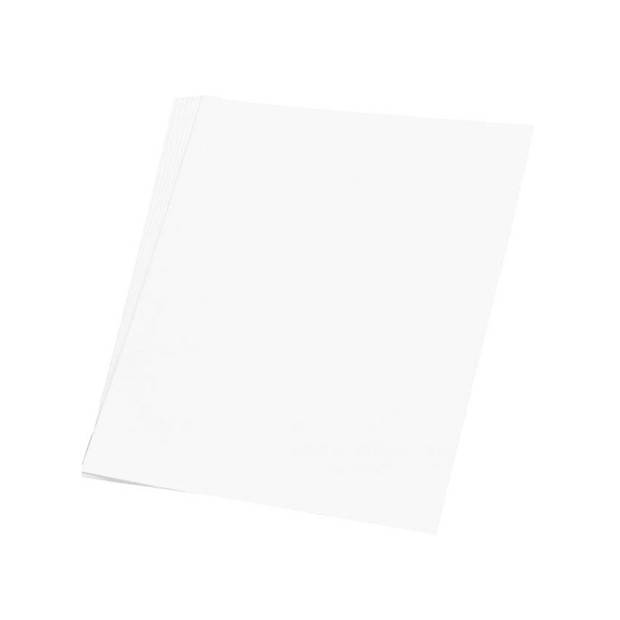 10x stuks Hobby etalage karton wit van 48x68 cm - Hobbykarton