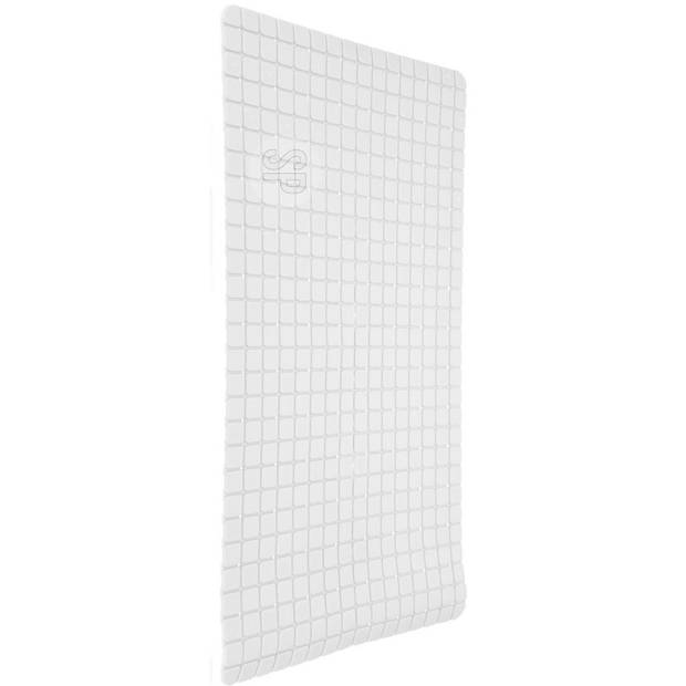 Excellent Houseware Badmat - antislip - ivoor wit - 69 x 39 cm - Badmatjes