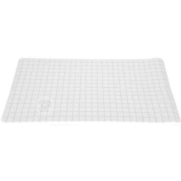 Excellent Houseware Badmat - antislip - ivoor wit - 69 x 39 cm - Badmatjes