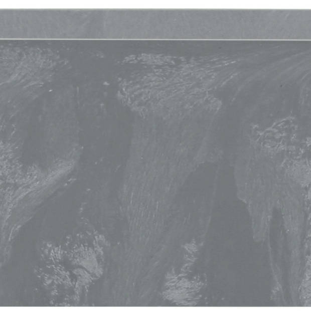 Kunststof bloembak/plantenbak rechthoek betonlook 60 x 30 cm grijs - Plantenbakken
