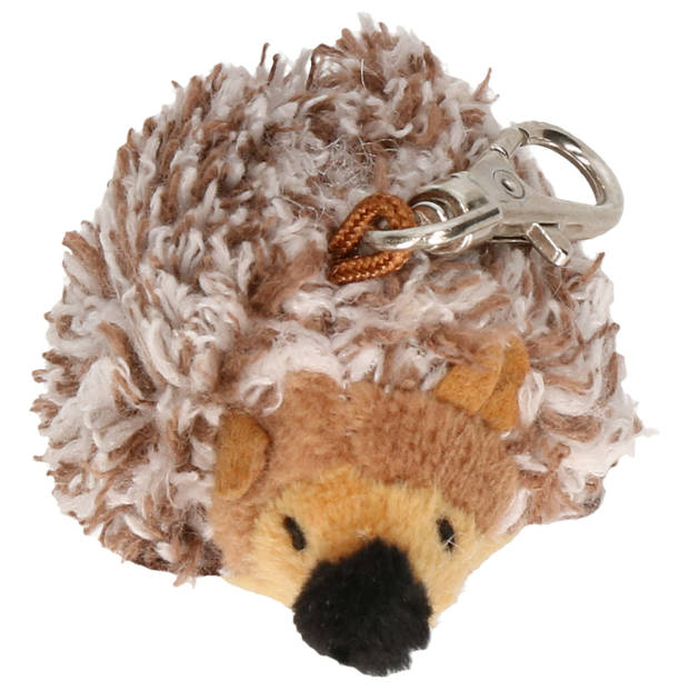 Pluche sleutelhanger Mini egel knuffel 5 cm - Knuffel sleutelhangers