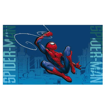 Marvel vloerkleed Spider-Man jongens 40 x 60 cm blauw/rood