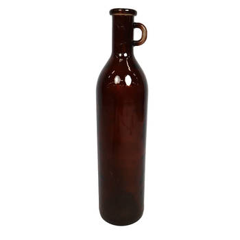 DKNC - Vaas Cairo - Gerecycled glas - 18x18x75cm - Bruin