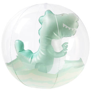 Sunnylife strandbal Inflatable Games Dino 32 cm PVC groen