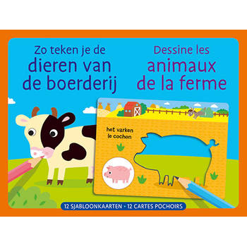 Deltas sjabloonkaarten Zo teken je de dieren van de boerderij