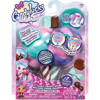 Spin Master Candylocks Sweat Trearts BFF met 2 Poppen Assorti