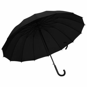 Blokker vidaXL Paraplu automatisch 120 cm zwart aanbieding