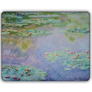 Dunne Fleecedeken - Plaid – kunst - 150 x 120 cm - Waterlelies van Claude Monet