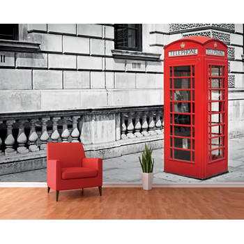 Londen Fotobehang Phone Booth - 366 x 253 cm
