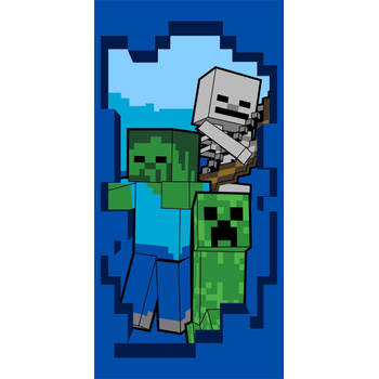 Minecraft Strandlaken Beware - 70 x 140 cm - Katoen