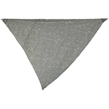 Schaduwdoek/zonnescherm driehoek grijs 3 x 3 x 3 meter - Schaduwdoeken