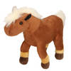 Pluche bruine veulen paarden knuffel 26 cm speelgoed - Knuffel boederijdieren