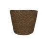 Steege Plantenmand - zeegras - rotan - bruin - 18 x 16 cm - Plantenpotten