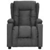 The Living Store Verstelbare Fauteuil - Donkergrijs - 72.5 x 96 x 99.5 cm - Met 2 Bekerhouders