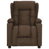 The Living Store Verstelbare Fauteuil - Bruin - 72.5 x 96 x 99.5 cm - Met 2 bekerhouders