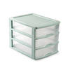 Groen/transparante ladeblok/bureau organizers L35,5 x B27 x H26 cm - Ladeblok