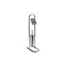 Toiletborstel/wc-borstel met rol-houder chrome metaal 78 cm - Toiletborstels