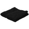 Badkamer/douche handdoeken zwart 50 x 90 cm - Badhanddoek