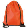 Sport gymtas/draagtas oranje met rijgkoord 34 x 44 cm van polyester - Gymtasje - zwemtasje