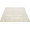 Anti-slip badmat creme wit 55 x 55 cm vierkant - Badmatjes