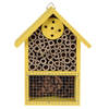 Geel insectenhotel huisje 20 cm - Insectenhotel