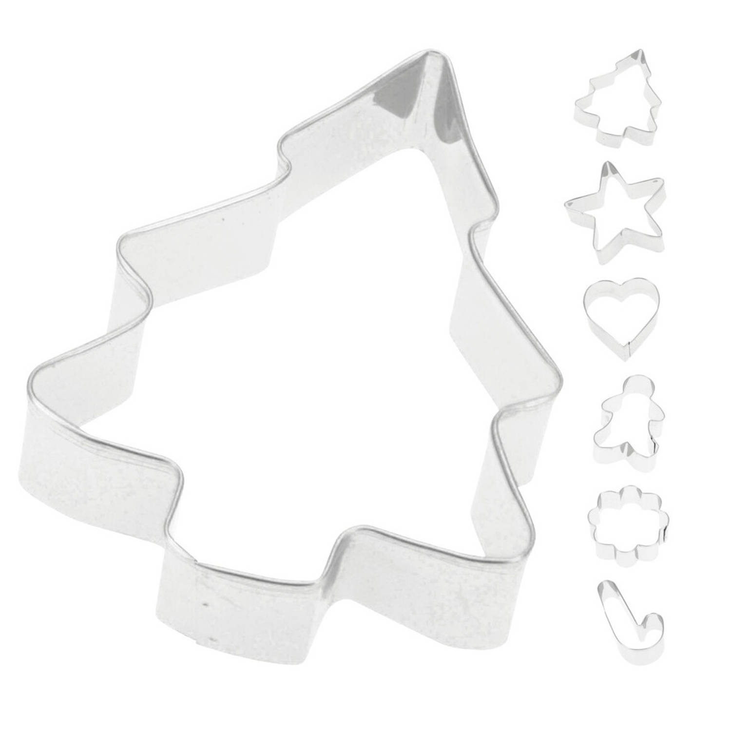 Transparant Maestro Lauw 6x Kerst thema koekvormpjes/uitsteek vormpjes - Uitsteekvormen | Blokker
