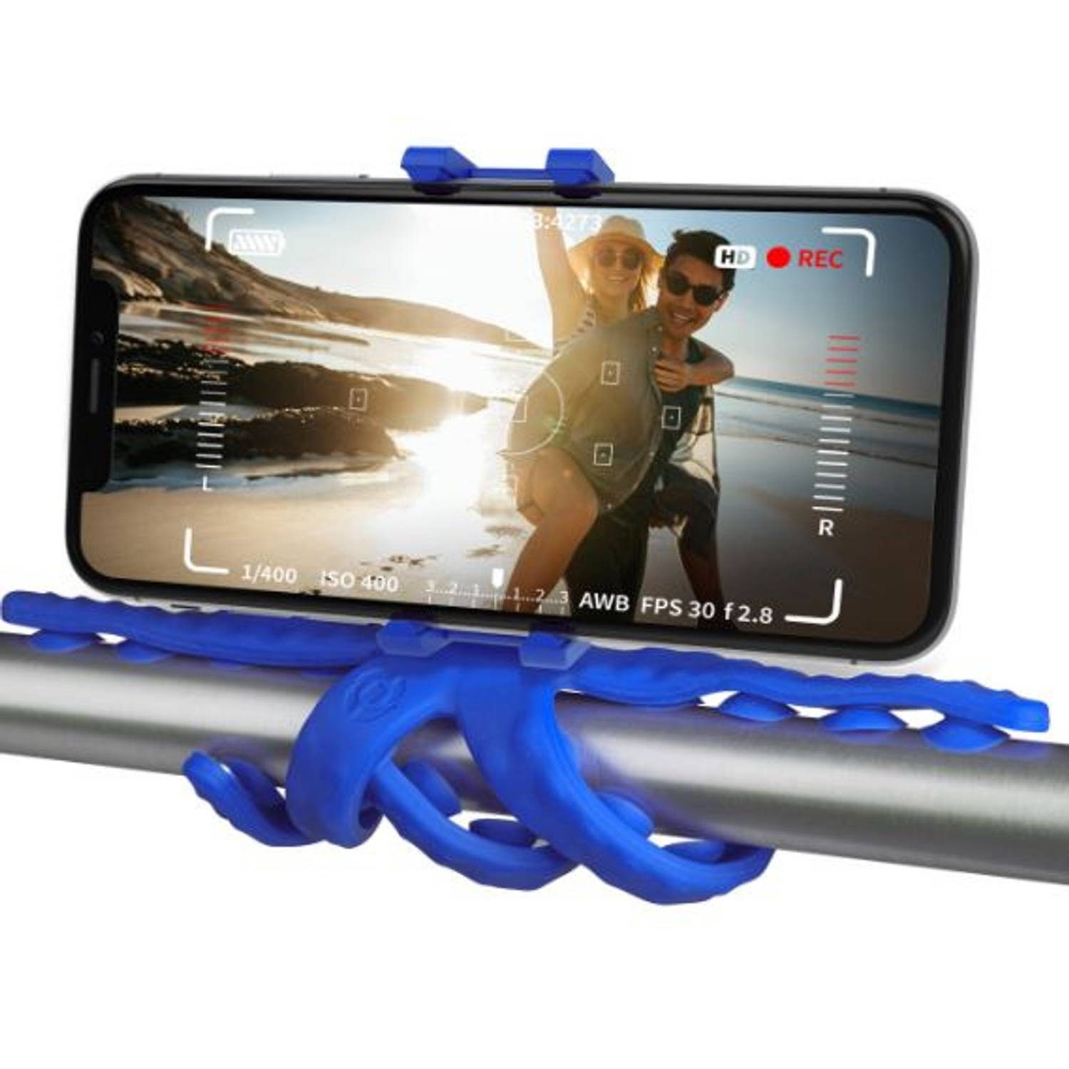 Celly Squiddy selfie statief voor smartphones & actioncam blauw