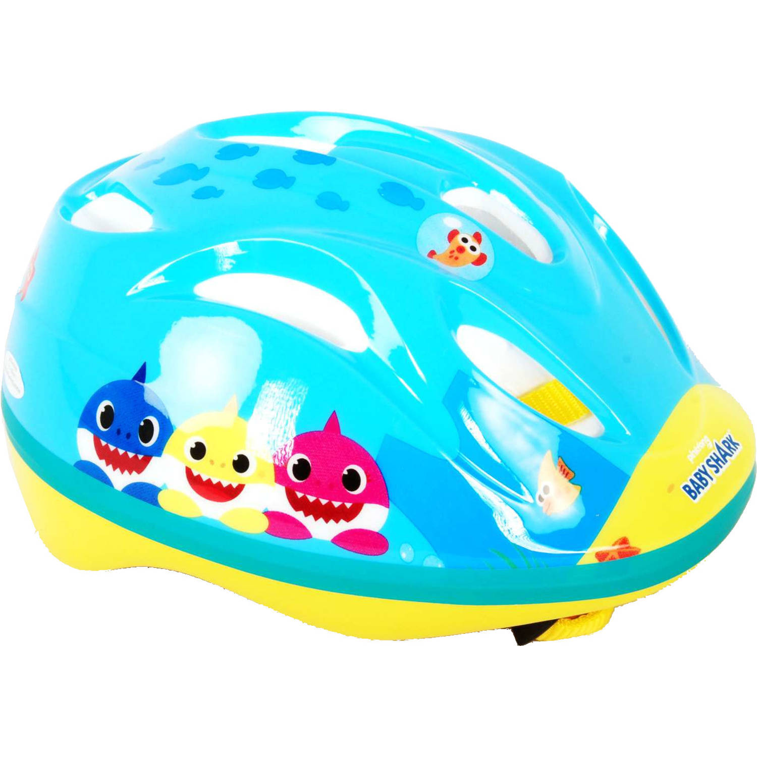 Pinkfong fietshelm Baby Shark piepschuim blauw/geel mt 51-55 cm