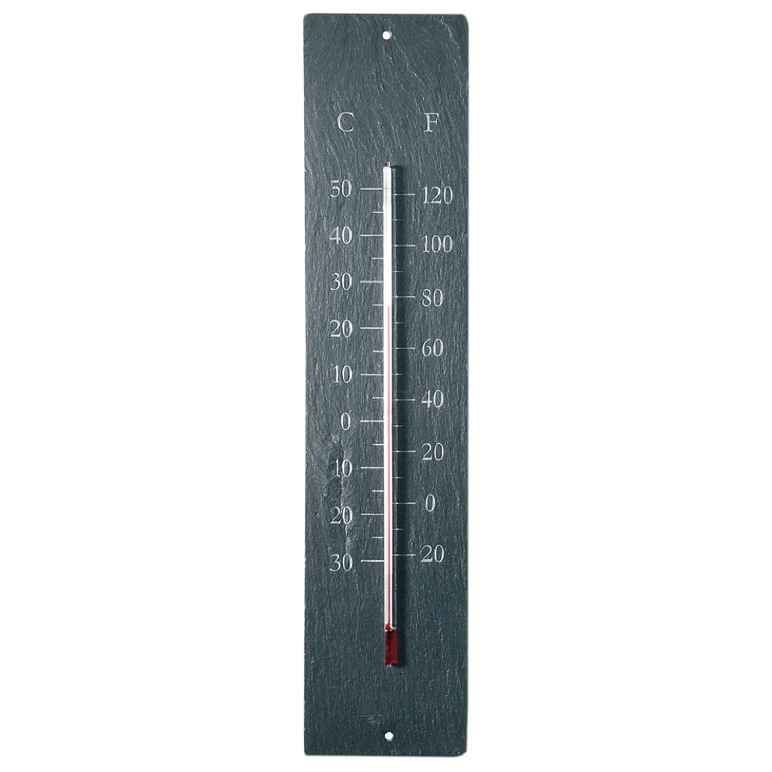 Omgeving Geaccepteerd Vooravond Esschert Design buitenthermometer 10 x 45 cm leisteen grijs | Blokker