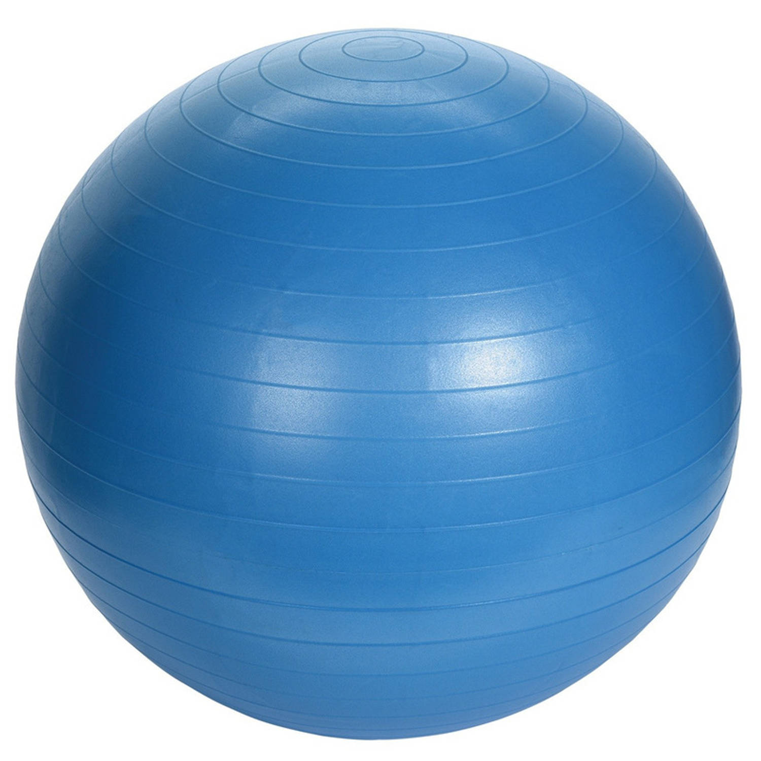 Grote Blauwe Yogabal Met Pomp Sportbal Fitnessartikelen 75 Cm Fitnessballen