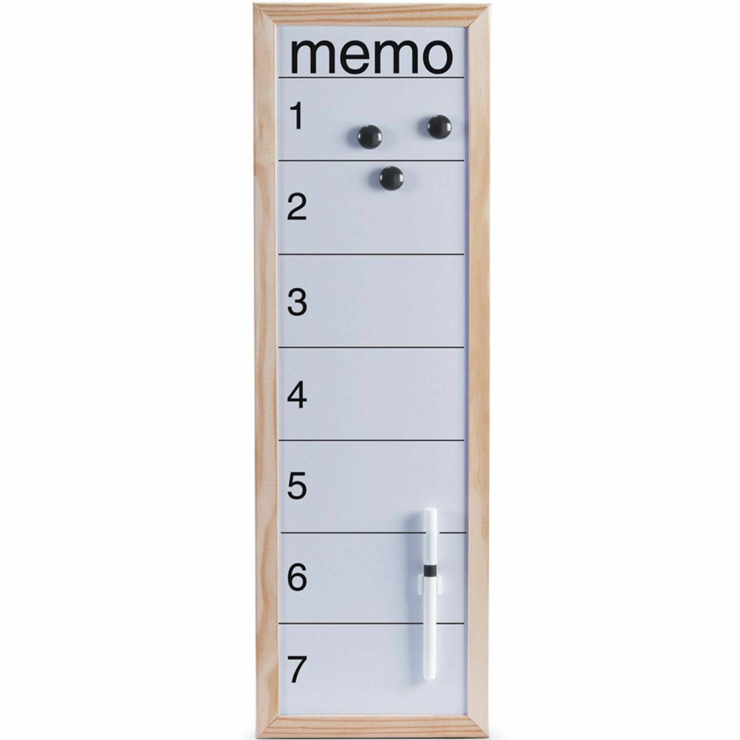 Magnetisch Whiteboard-memobord Incl. Accessoires 20 X 60 Cm Whiteboards