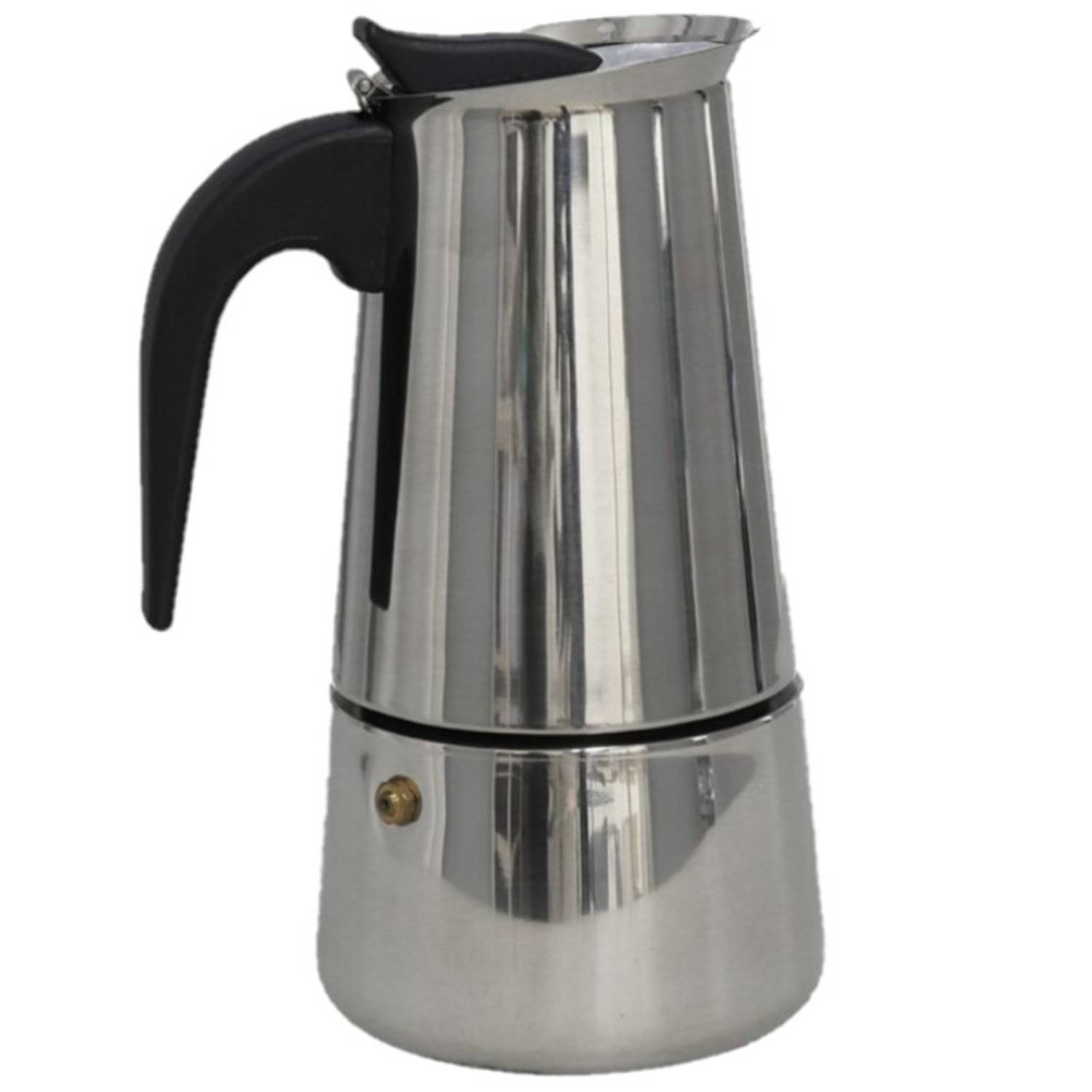 Zilveren Percolator-Espresso Koffie Apparaat Voor 6 Kopjes Rvs Percolators