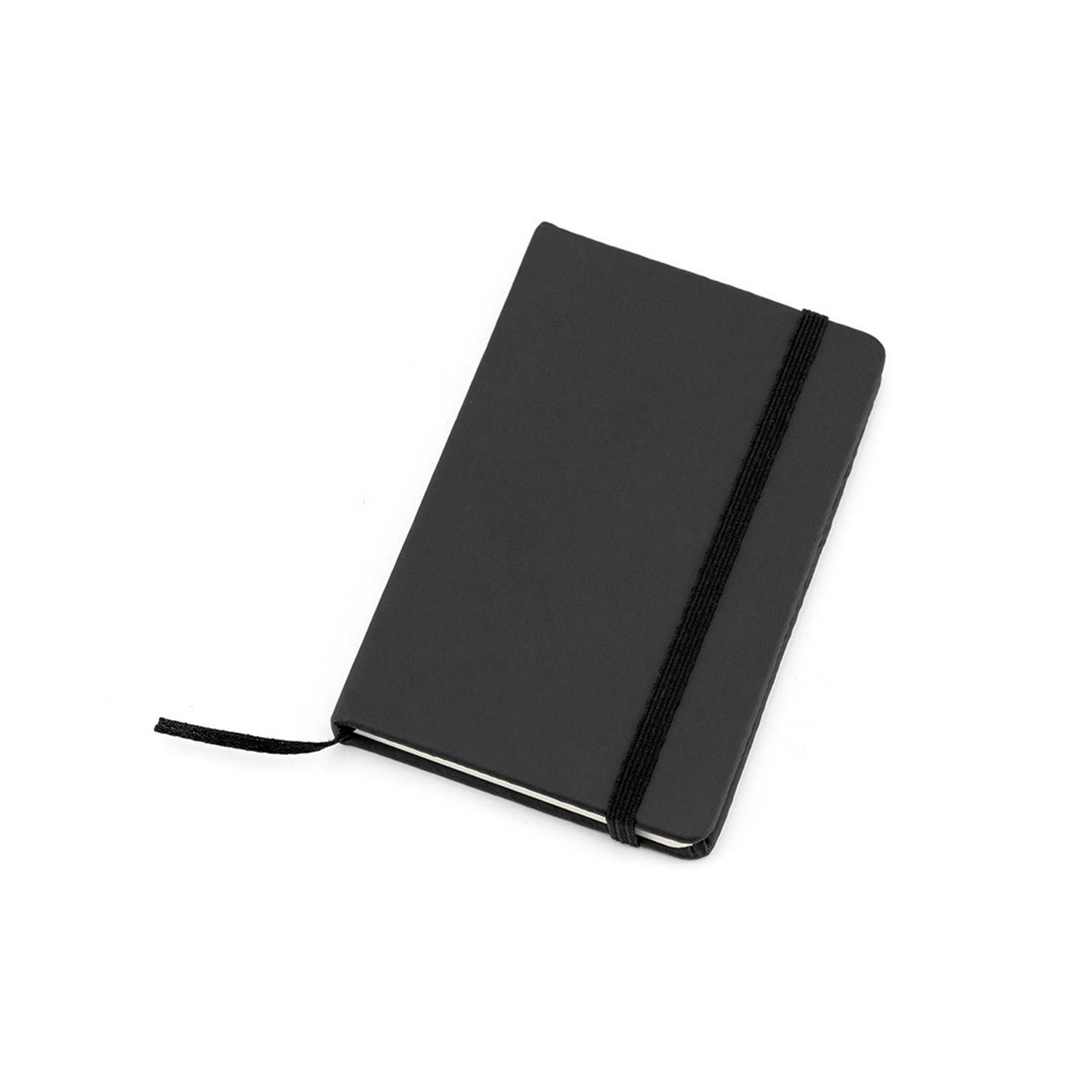Notitieblokje harde kaft zwart 9 x 14 cm - Notitieboek