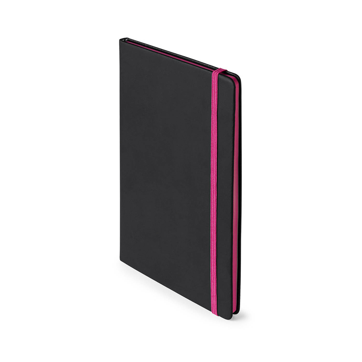 Notitieboekje met roze elastiek A5 formaat - Notitieboek