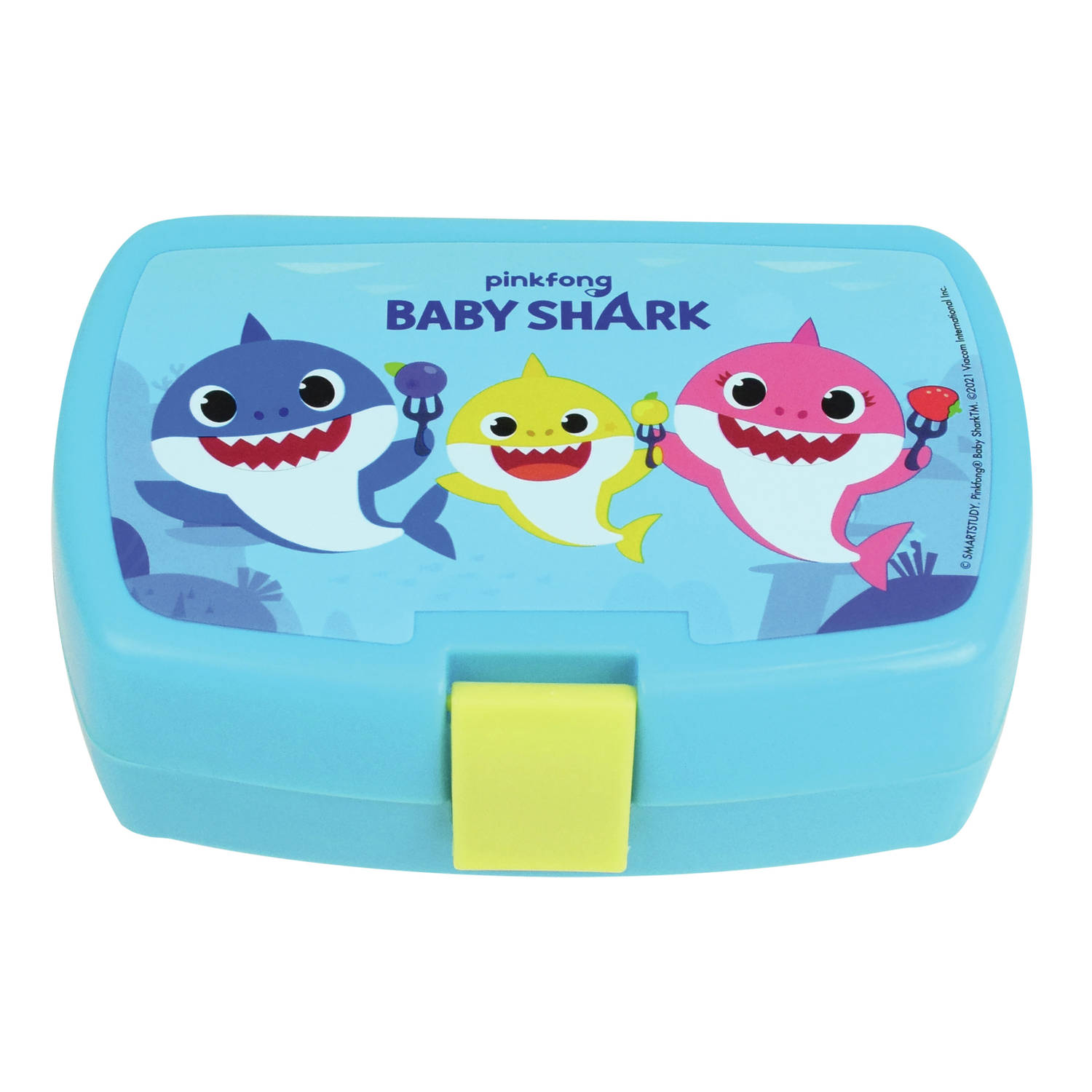 Kunststof Broodtrommel-lunchbox Baby Shark 16 X 11 Cm Lunchboxen