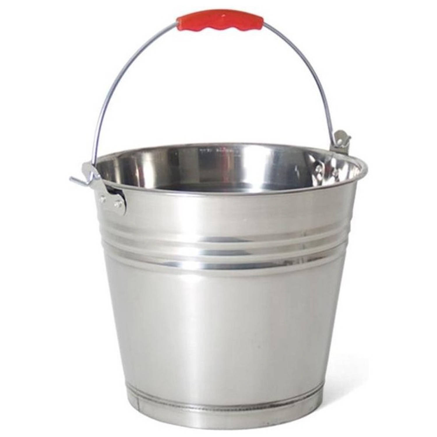 Zinken Emmer-bloempot-plantenpot Met Handvat 15 Liter Emmers