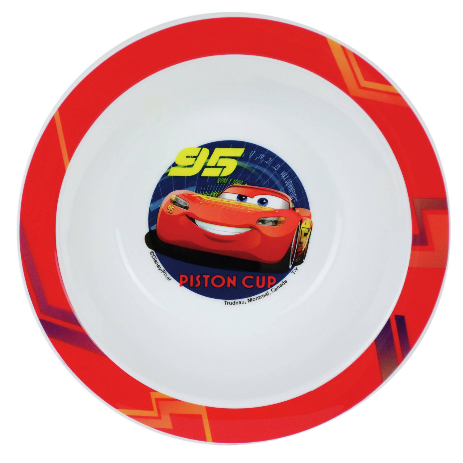 Kunststof Ontbijtbordje Diep Disney Cars 16 Cm Kinderservies