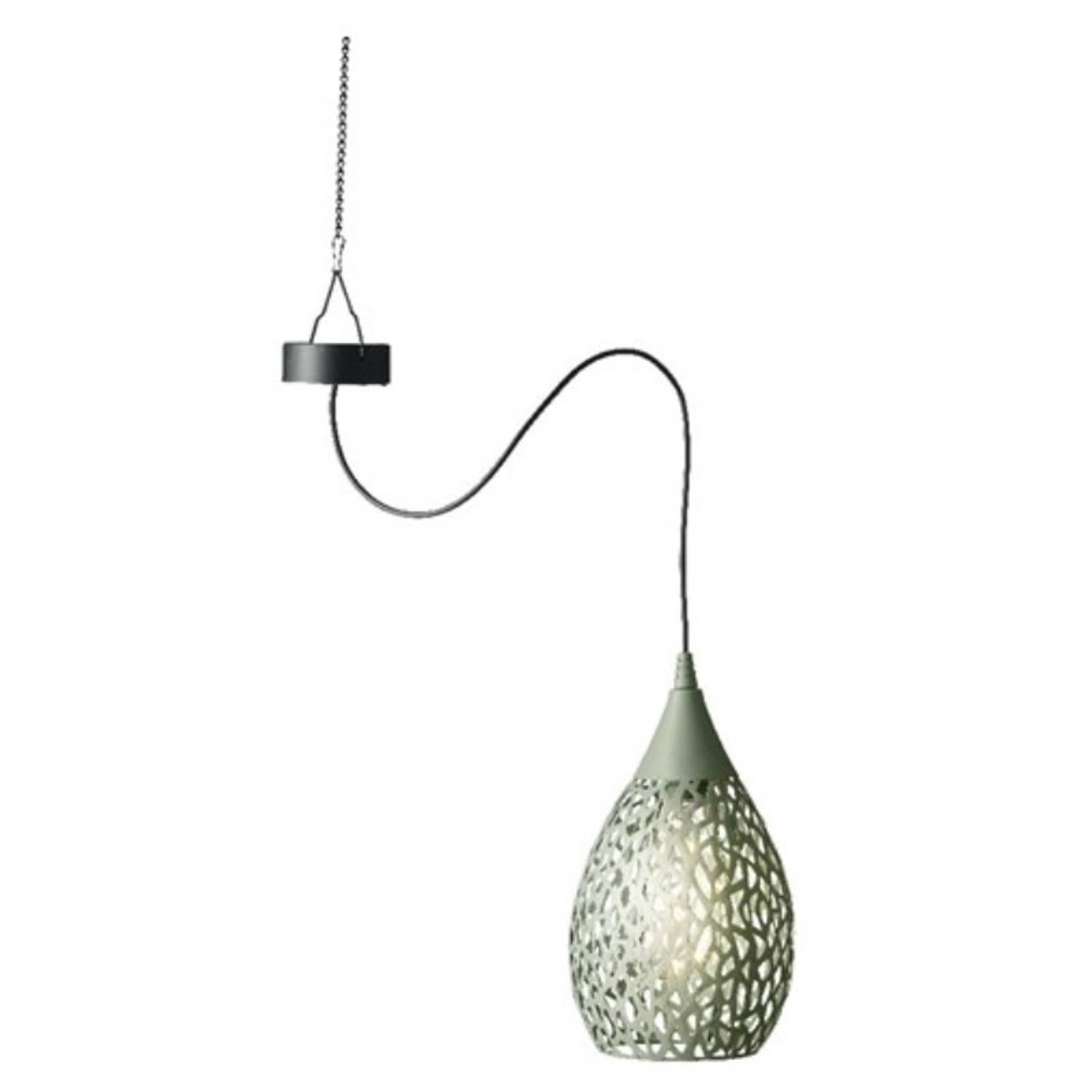 Hanglamp solar - groen - ijzer - 21 cm - tuinverlichting - Buitenverlichting
