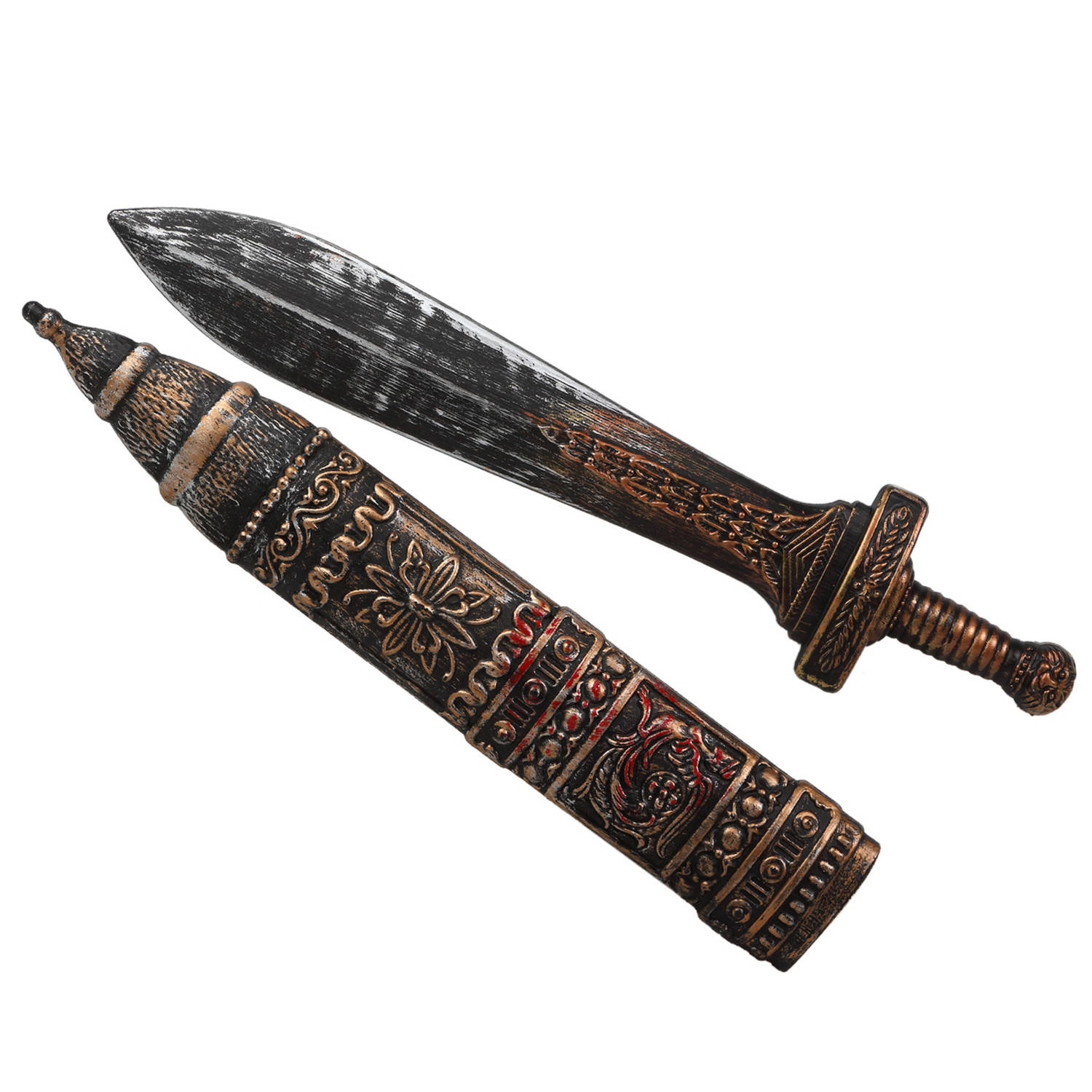 Verkleed speelgoed romeins zwaard van plastic 55 cm - Verkleedattributen