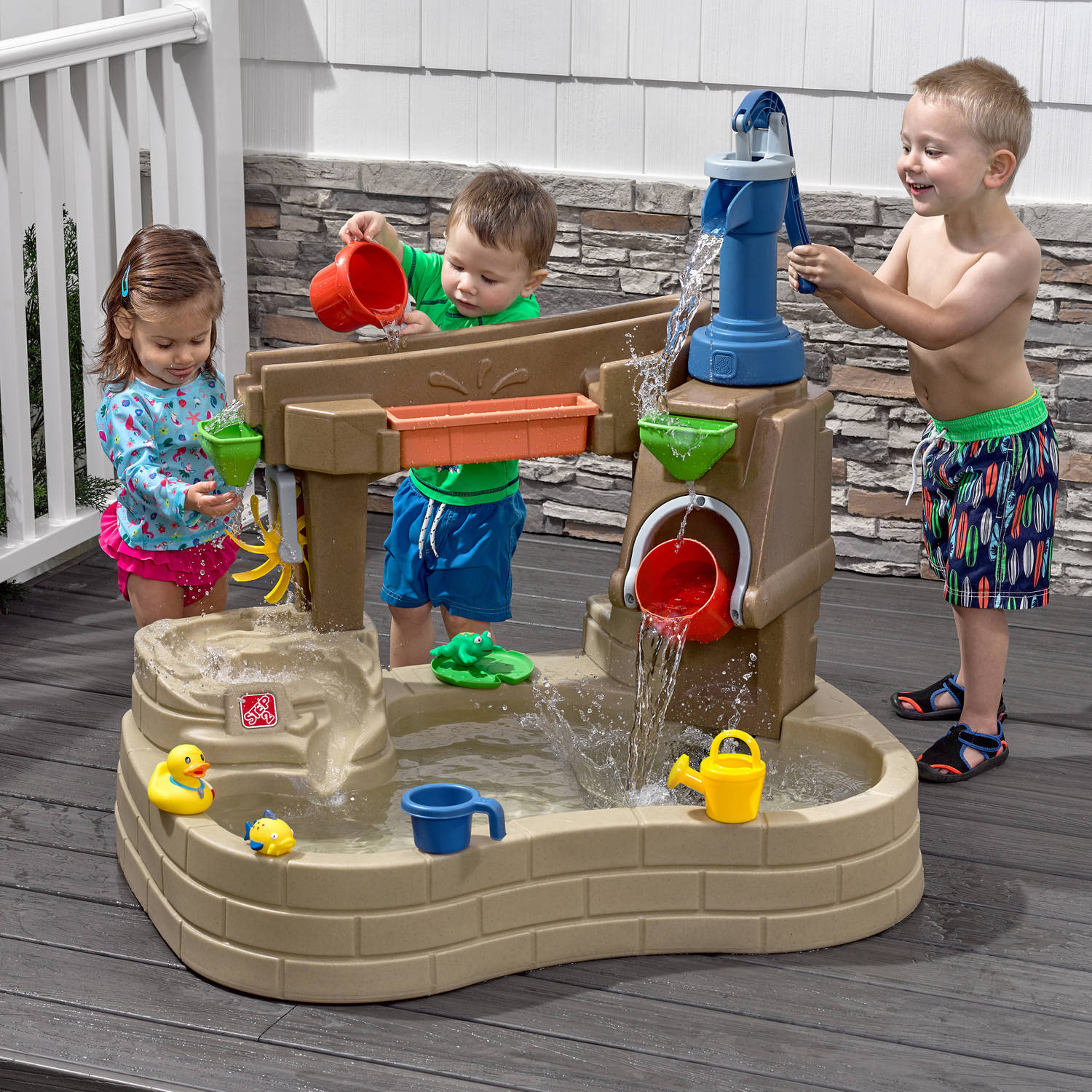 Step2 Pump & Splash Pond water speelgoed voor kinderen Watertafel voor de tuin / buiten | Blokker
